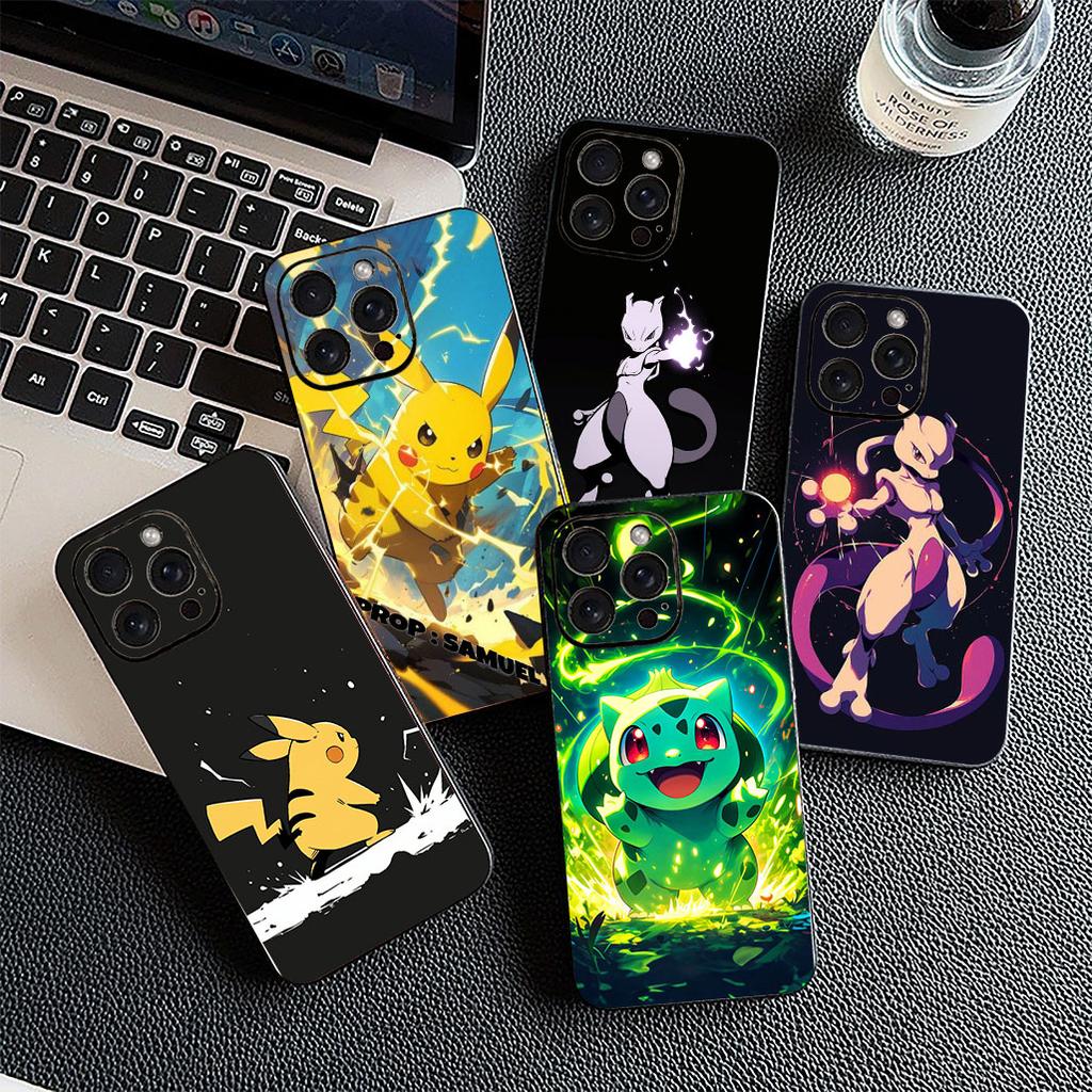 Cover for Xiaomi Redmi Note 13 14 Pro Plus ProPlus 14C 13C Pro+ 5G Casing Phone Case Mewtwo P-Pokemons Mew Two P-Pikachus