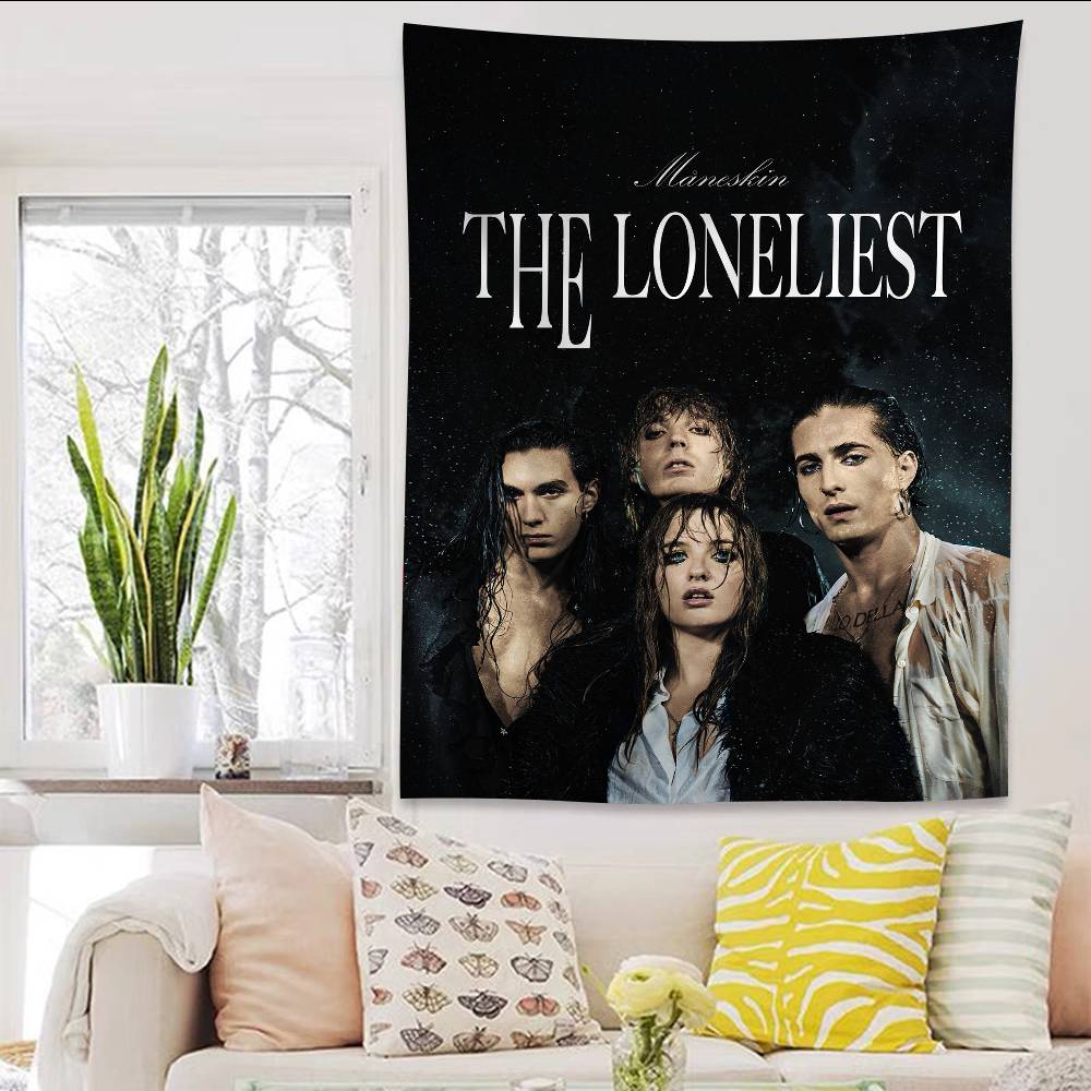 MManeskin Band Chart Tapestry Home Decoration Hippie Bohemian Decoration Divination Wall Hanging Home Decor
