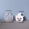 Pumpkin Silicone Mould White Emoticon Pumpkin Mold Halloween Light Mold Compact Plaster Drip Mold For Halloween Party Birthday
