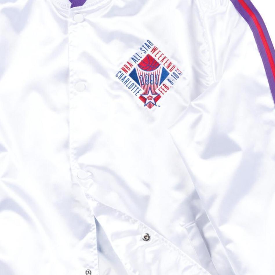 Mitchell Ness Jacket Unisex White STJKNG18422-ASGBLCK191