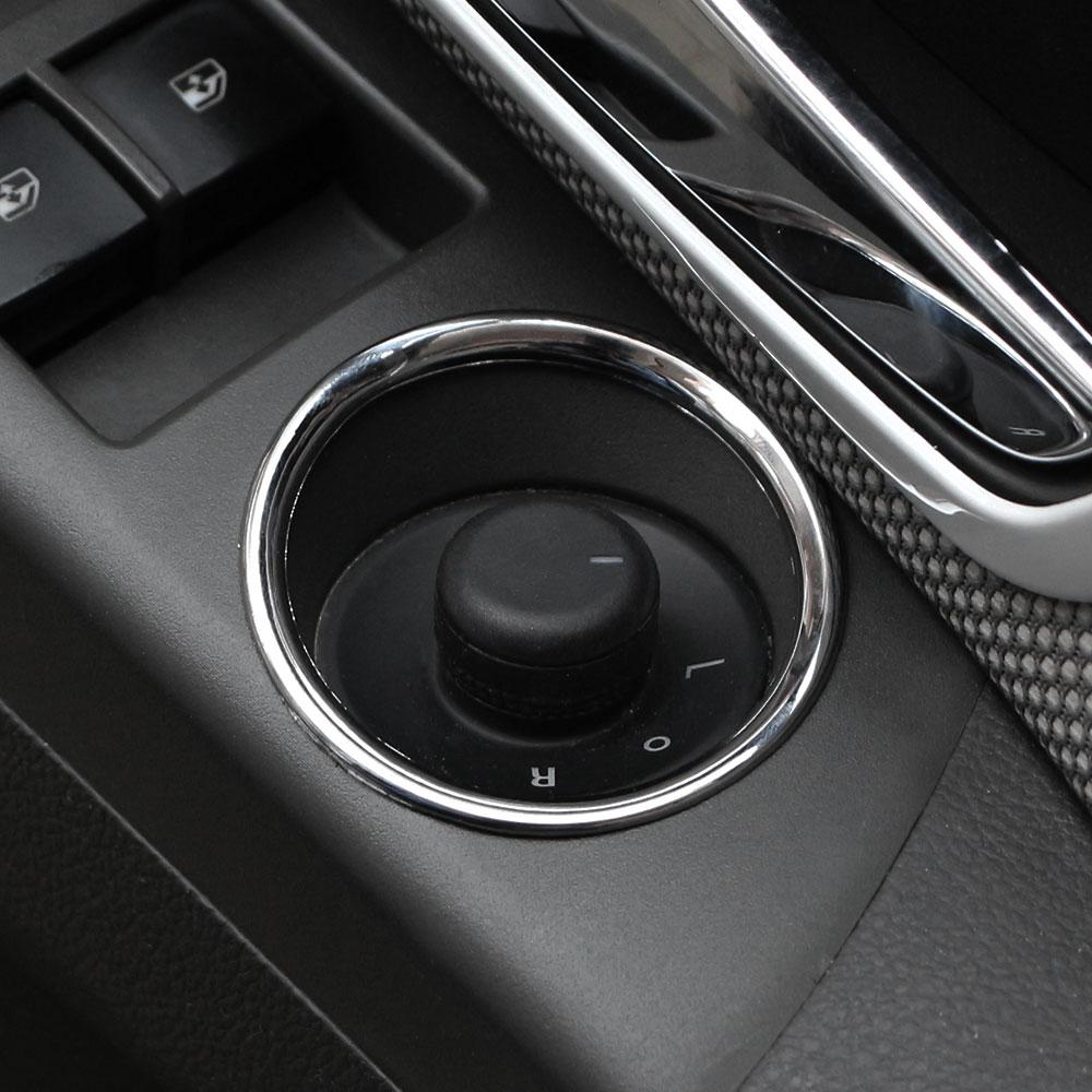 Car Side Rearview Mirror Adjust Knob Panel Ring Circle Sticker for Chevrolet Cruze Hatchback Sedan 2009 - 2014 ABS Accessories