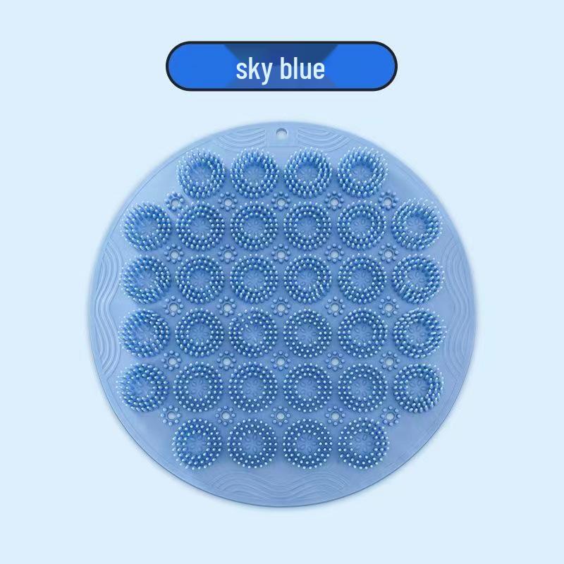 Self-Use Back Scrubber & Exfoliating Shower Mat with Foot Massager