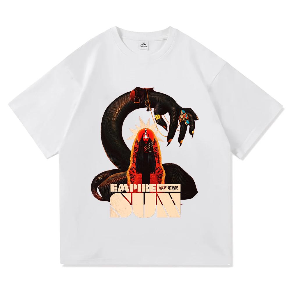 Ask That God Afterlife Tour 2026 Maglietta EMPIRE OF THE SUN Band Magliette alla Moda 100% Cotone Morbida Unisex Maglietta Unisex Streetwear