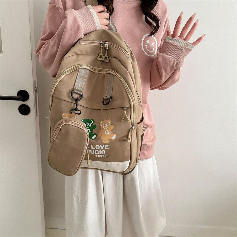 Backpack Large Capacity Junior High School Student School Bag Versatile Leisure Travel College Student Backpack Female