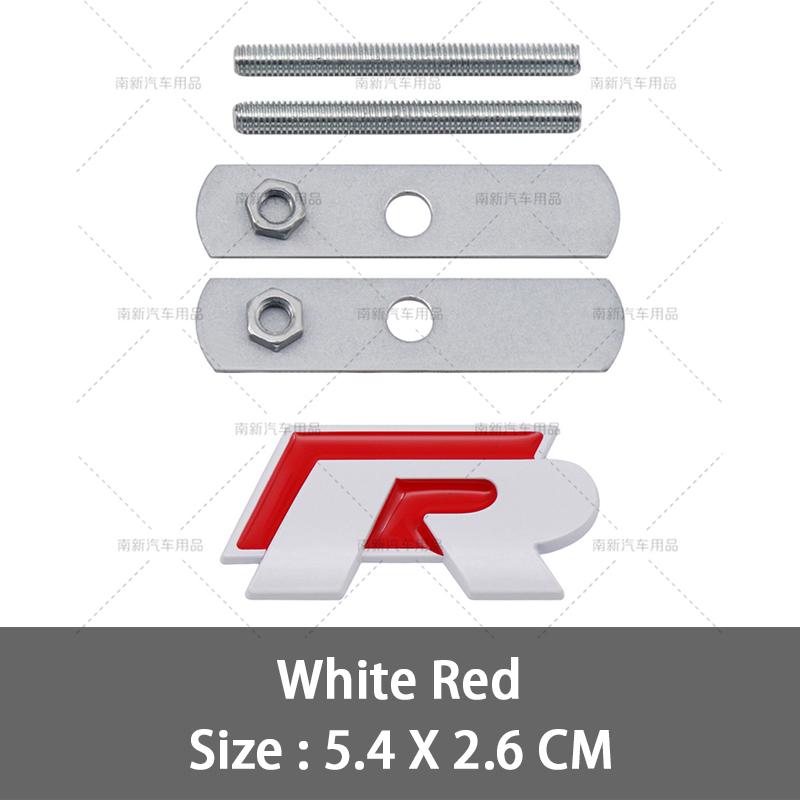 2026 Hot For VOLKSWAGEN VW 3D Metal R Grill Emblem Badge R Line Grille Stickers For Volkswagen VW R Rline Bora Golf GTI Polo Tig