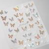 1Pcs 5D Embossed Aurora Butterfly Nail Art Stickers Self Adhesive Decals For Nails Decoration DIY 3D Acrylic Nail Supplies Parts