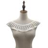 Fashion Embroidery Lace Neckline DIY White Curved Neckline Hollowed-out Handmade Lace Trim Slim Clothes Sewing Applique