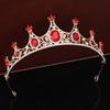 Baroque Bride Wedding Crown Tiara Wedding Dress Accessories Exquisite Alloy Rhinestone Crown Hair Accessories