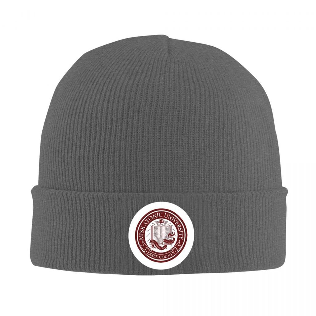 Cthulu And Lovecraft Miskatonic Warm Knitted Cap Winter Knit Bonnet Hat Skullies Beanies Hip Hop Caps for Unisex
