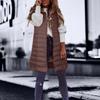 Fashionable Women's Long Down Vest Women's Casual Sleeveless Hooded Down Vest Jacket