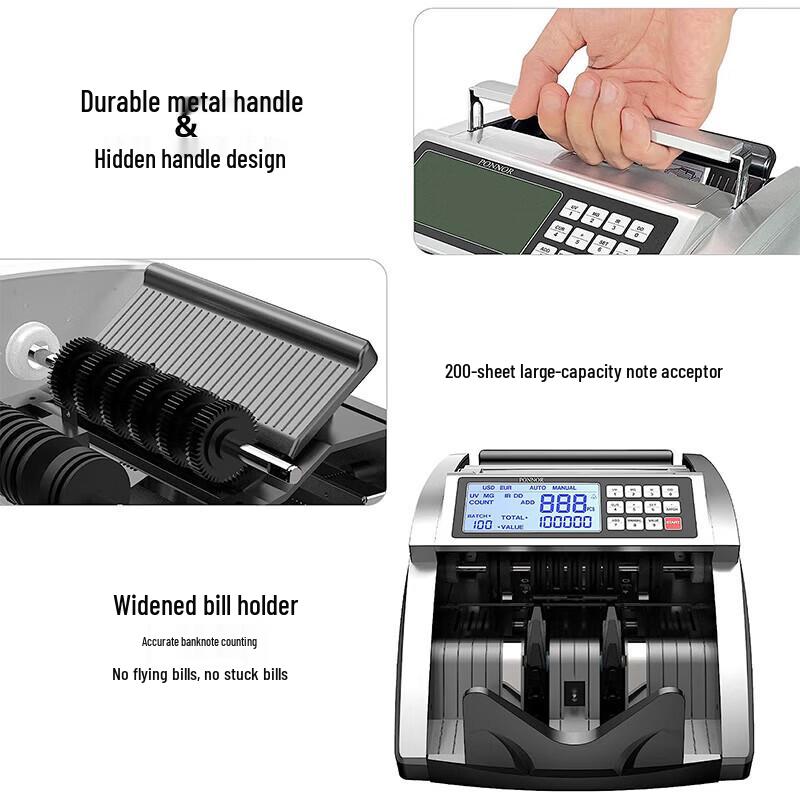 Chuanwei 5100 Multi-Currency Bill Counter CN Plug (adapter Included)