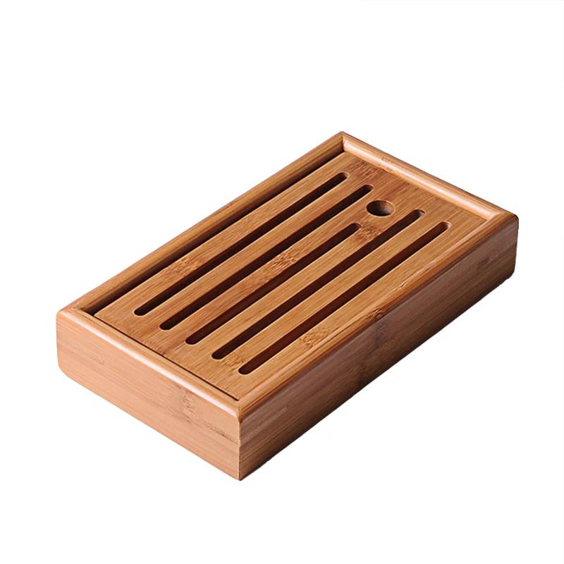 Tea Board Bamboo Tea Tray Drainage Tank Puer Tea Table Saucer Drawer Tray For Ceremony Teaware Tool