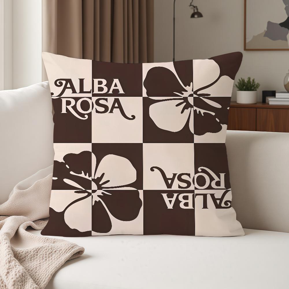 Fashion Print AALBA ROSA Pillow Case Suitable For Bedrooms Living Rooms Cars Home Decoration