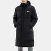 Under Armour Long Hooded Down Jacket Men Outerwear Black 1345057-001