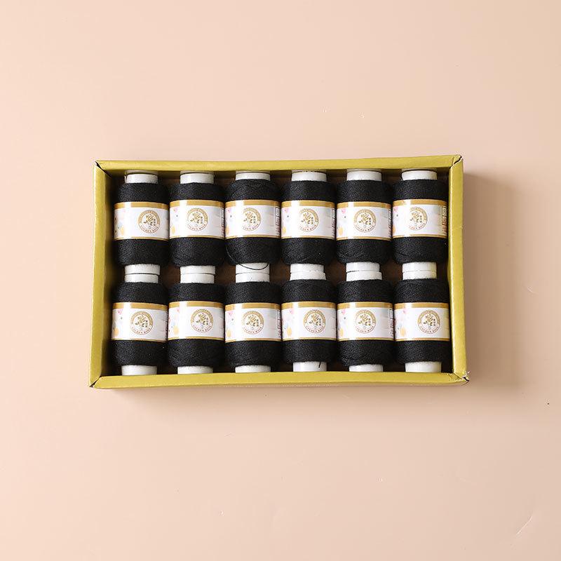 12Color 500M Sewing Thread Polyester Sewing Thread Set Strong And Durable for Sewing Machine Hand Repair Use