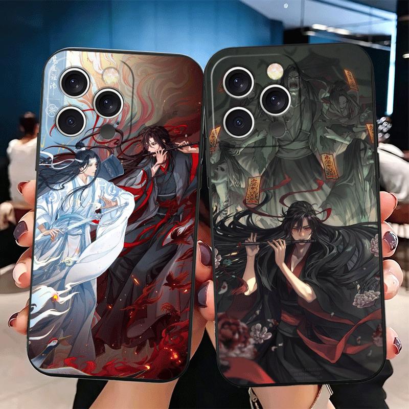 Mo Dao Zu Shi Anime Soft Phone Case for iPhone 16 16E 17 Air 15 Pro Max 14 Plus 13 Mini 11 12 7 Black Cover Back Shell