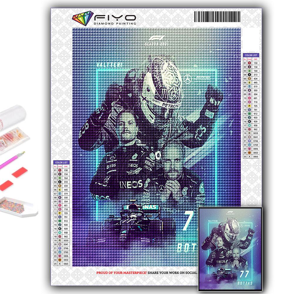 

Популярная 5D Diy вышивка крестиком F1 гонщик живопись полная дрель набор для вышивки крестом настенная наклейка домашний декор
