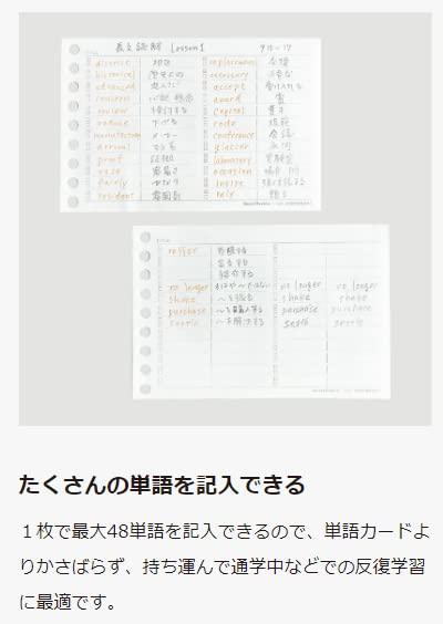 Maruman Session Binder Mini FM310-98 / Loose-Leaf Mini Smart Review Memorization Sheet L1441 - Word Ruled L1442 Set