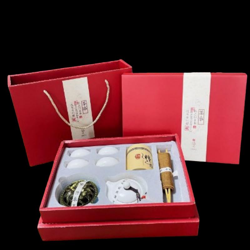 Qingye Wood Chinese Style Ceramic Tea Set