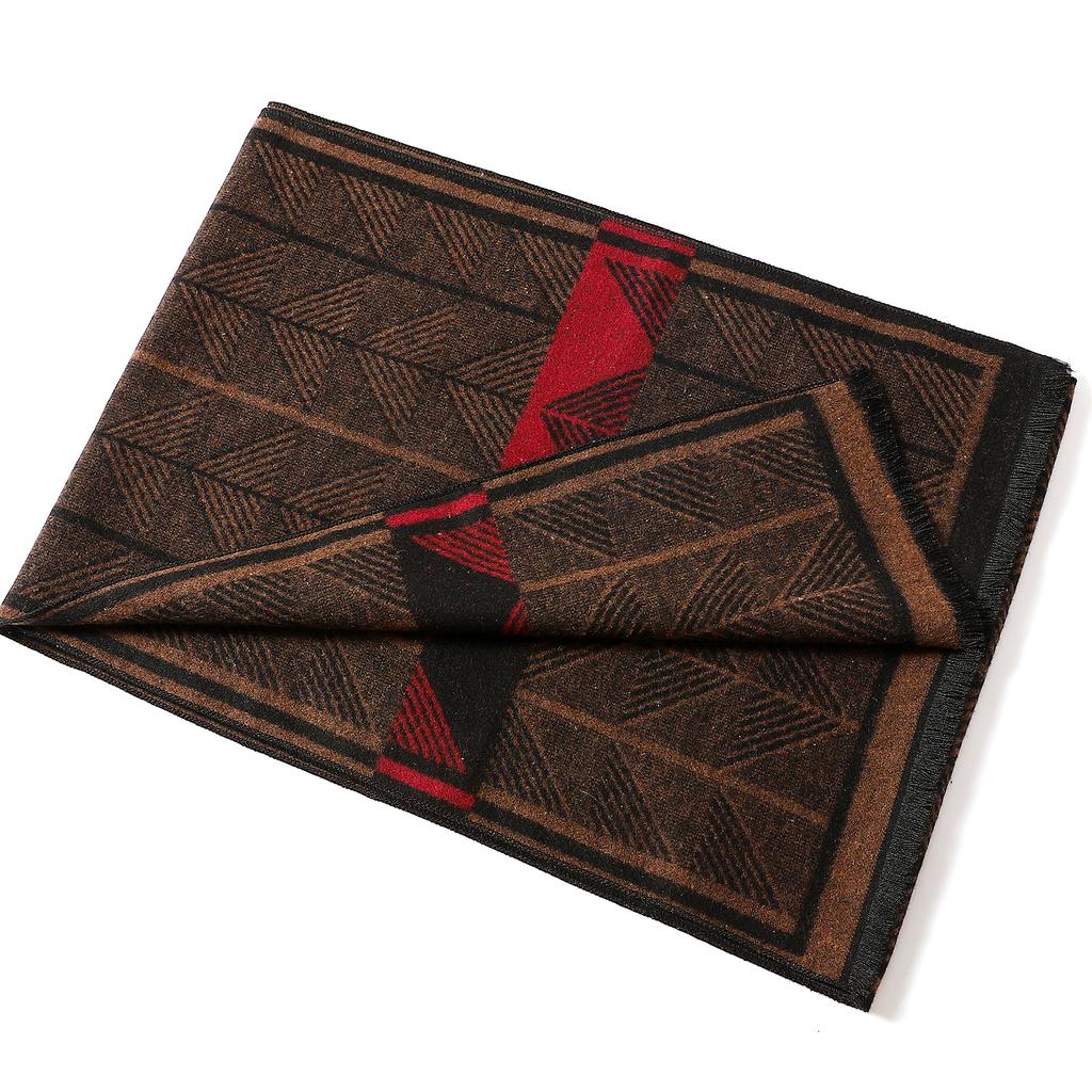 Men's Business Wraps Scarves Winter Classic Pashmina Shawls Fashion Plaid Warm Cashmere Scarf Autumn Thick 180X33CM Beach Towel