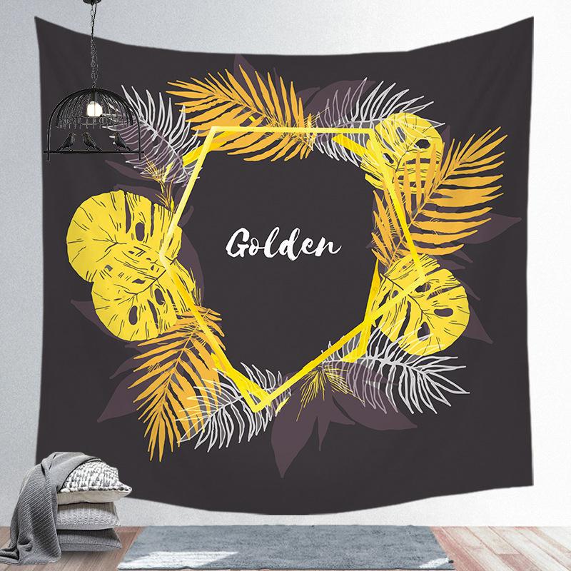Modern Nordic Polyester Tapestry Tropical Plants Wall Hanging Decor Hot Bohemian Tapestry For Bedroom Dorm Living Room Wall Art
