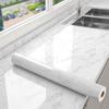 Kitchen Grease-Resistant Stickers, Waterproof Wallpaper, Heat-Resistant Marble Film, Moisture-Resistant Countertop Renovation Stickers