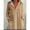 Ice Silk Long Sleeve Shirt With Splicing Design For Casual Fall Wear
