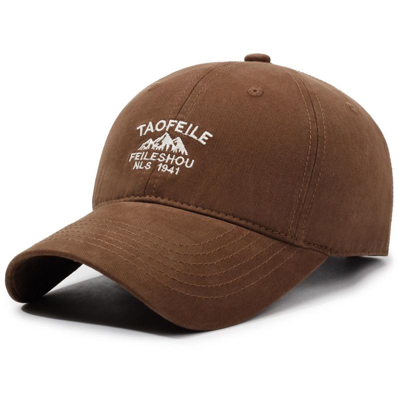 Baseball Cap Women Retro Outdoor Sports Cap Spring Autumn Men's Letter Embroidery Cap