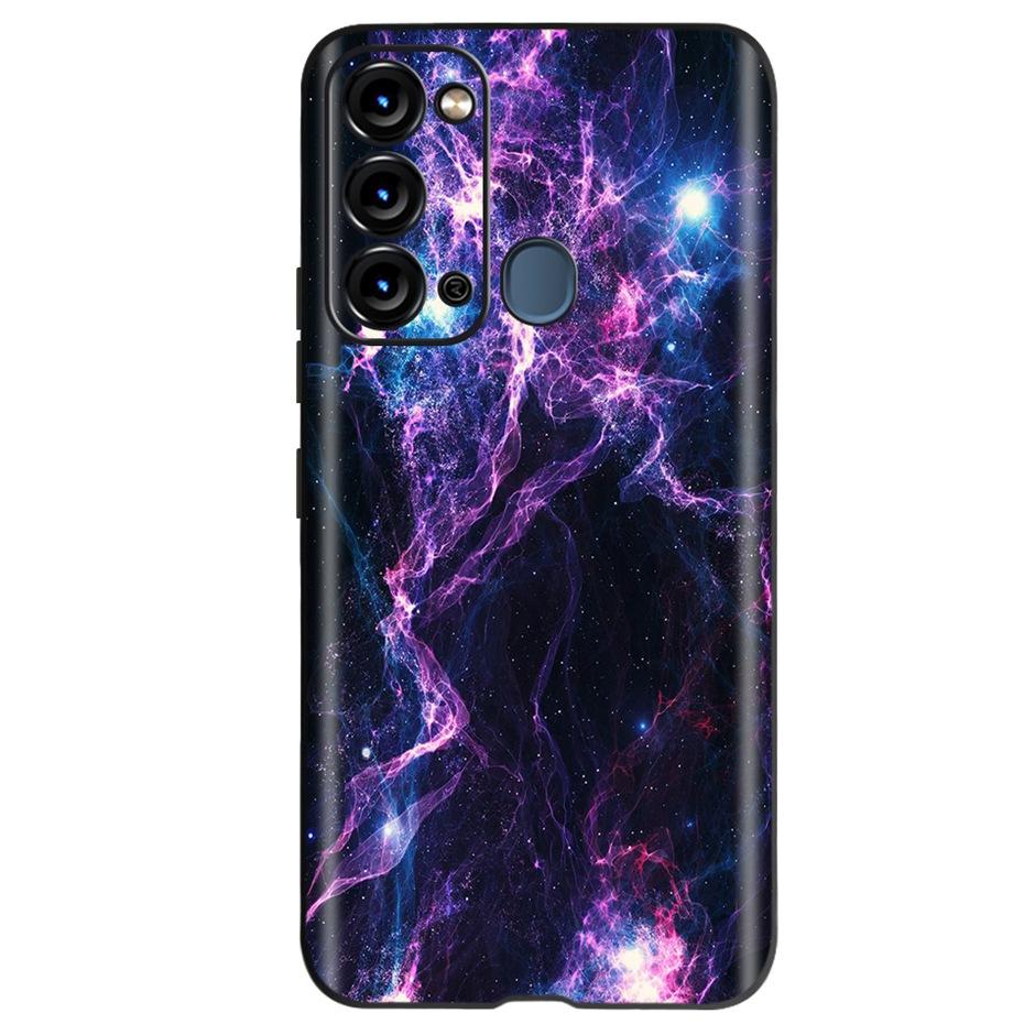 For ITEL Vision 3 Case Fashion Cat Sunflower Phone Cases For Itel S17 S 17 S661W Soft TPU Black Silicone Cover Vision3 Bumper