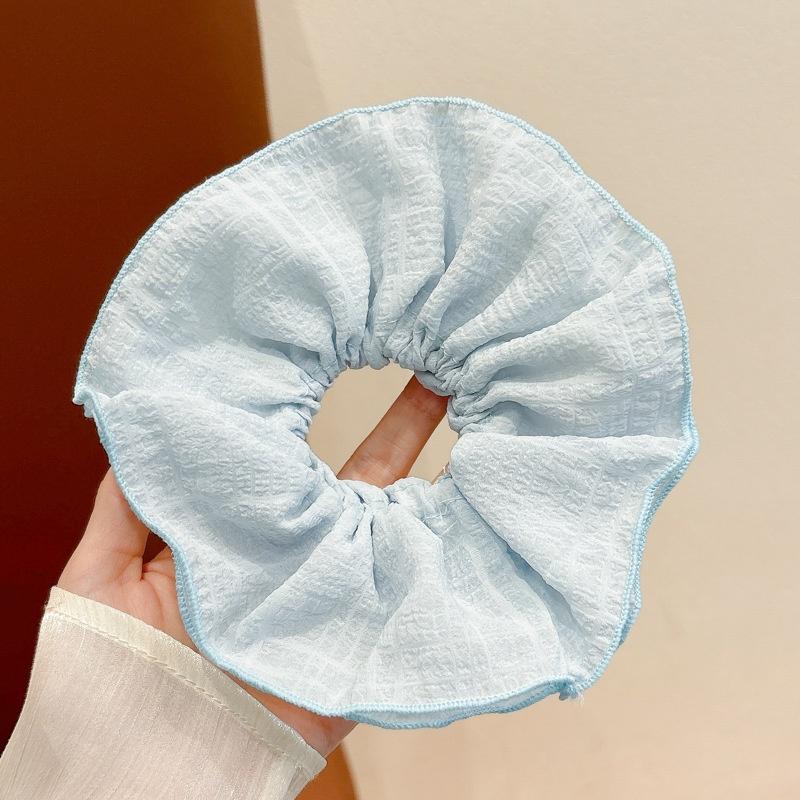 Oversized Lace Large Intestine Hair Ring Women's New High-end Sense Super Fairy Headline Elegant Low-tail Hair Rope Headwear