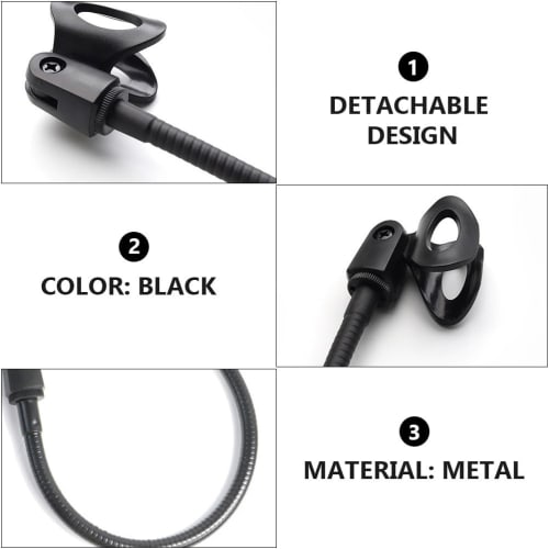 Alasum Studio Condenser Microphone Stand, Mike Microphone Rack, Microphone Arm Desk Mount, Microphone Storage Stand with Rotating Microphone Clamp, Me