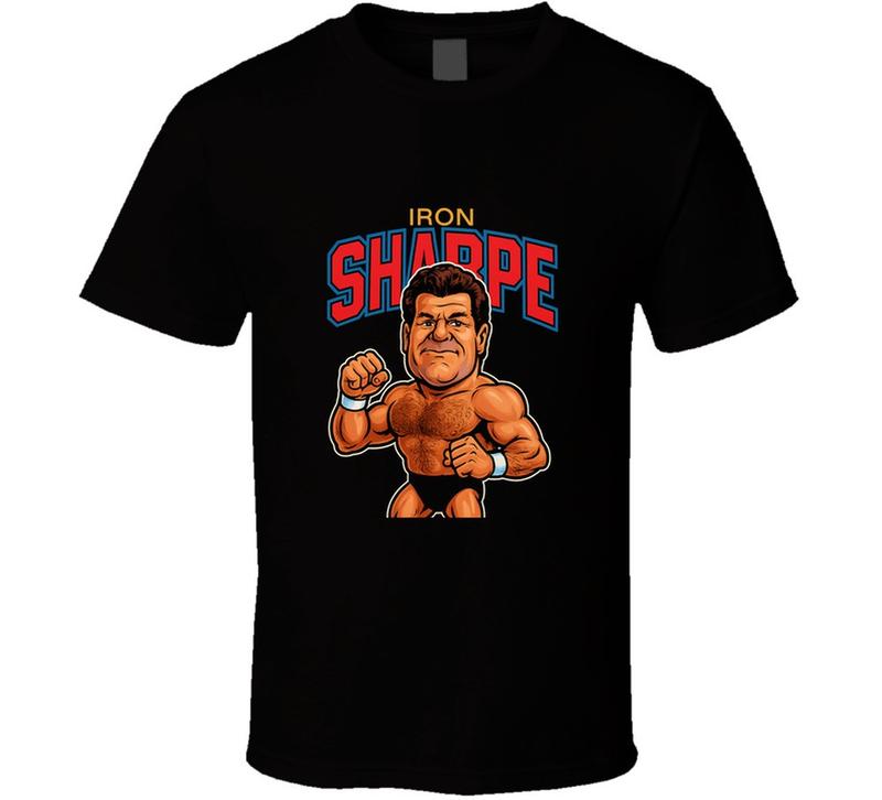 Iron Mike Sharpe Retro Wrestling Legend Caricature Unisex T-Shirt XXXL