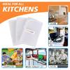 Hot Sale SUNLAND Household Netted Dish Cloths Washing Dishes Scrubber Kitchen Mesh Dishcloth Fast Drying 6 Pack 12Inx12In White
