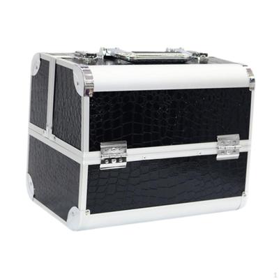 Make-up Box Organizer Kosmetikaufbewahrung Schminkkoffer Hartschale Abschließbar Nagelkunst