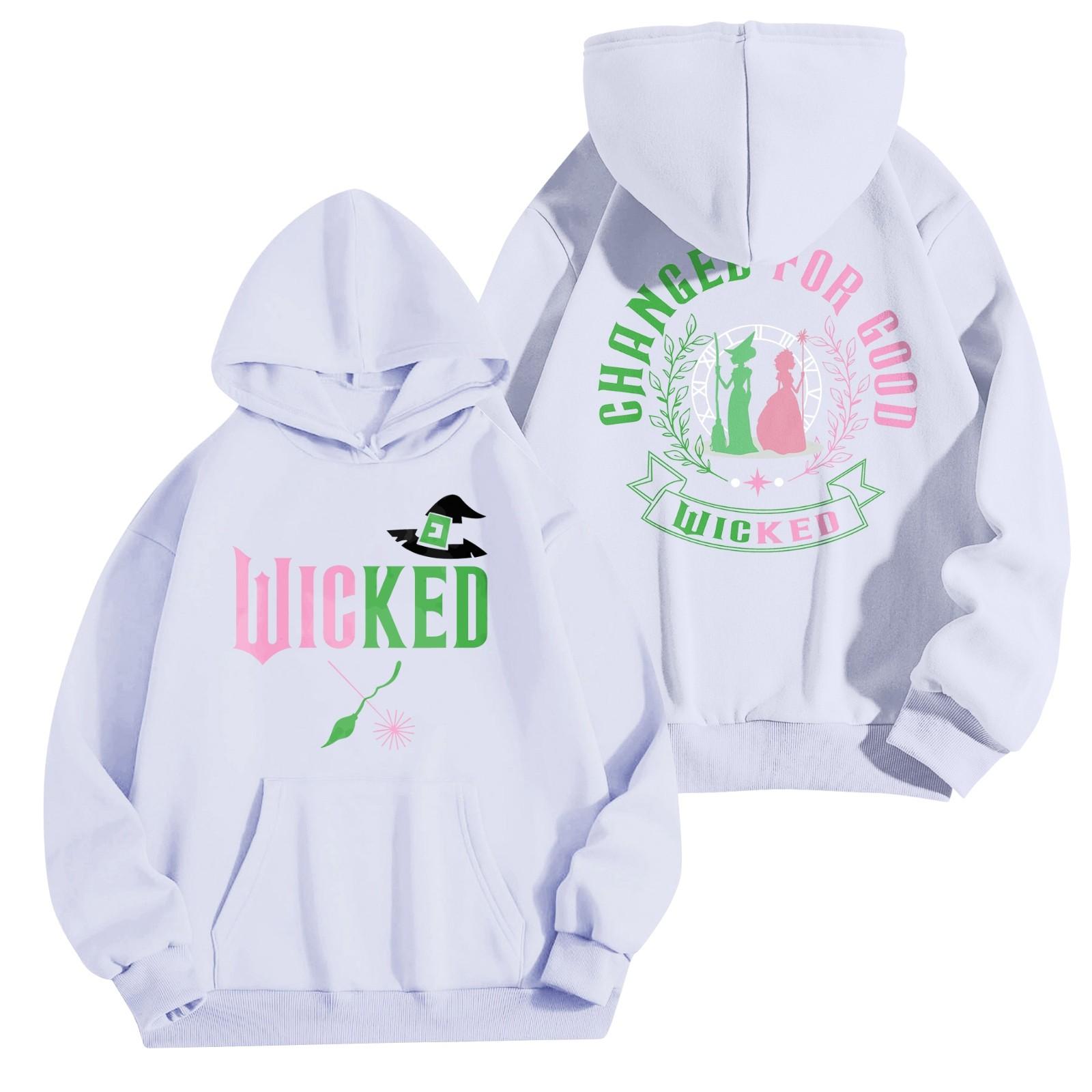 

Жіночий модний легкий светр з довгими рукавами та кишенями, графічний худі XL білий