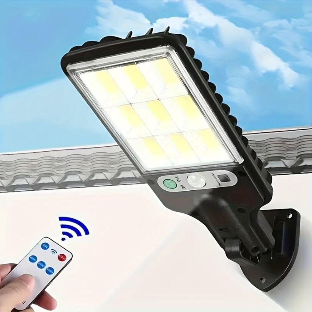 3 Light Mode LED Solar Street Lights Waterproof Solar Powered Security Light  Street