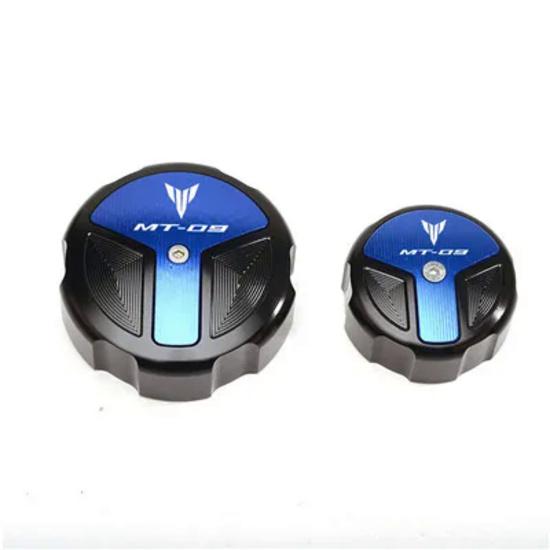 Motorcycle Newest Rear & Front Fluid Reservoir Cap For Yamaha MT09 MT-09 SP TRACER 9/GT  2022 Brake Cylinder Cover