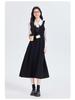 Women's Gray Sleeveless Vest Dress - Academy Style Teacher Interview Outfit