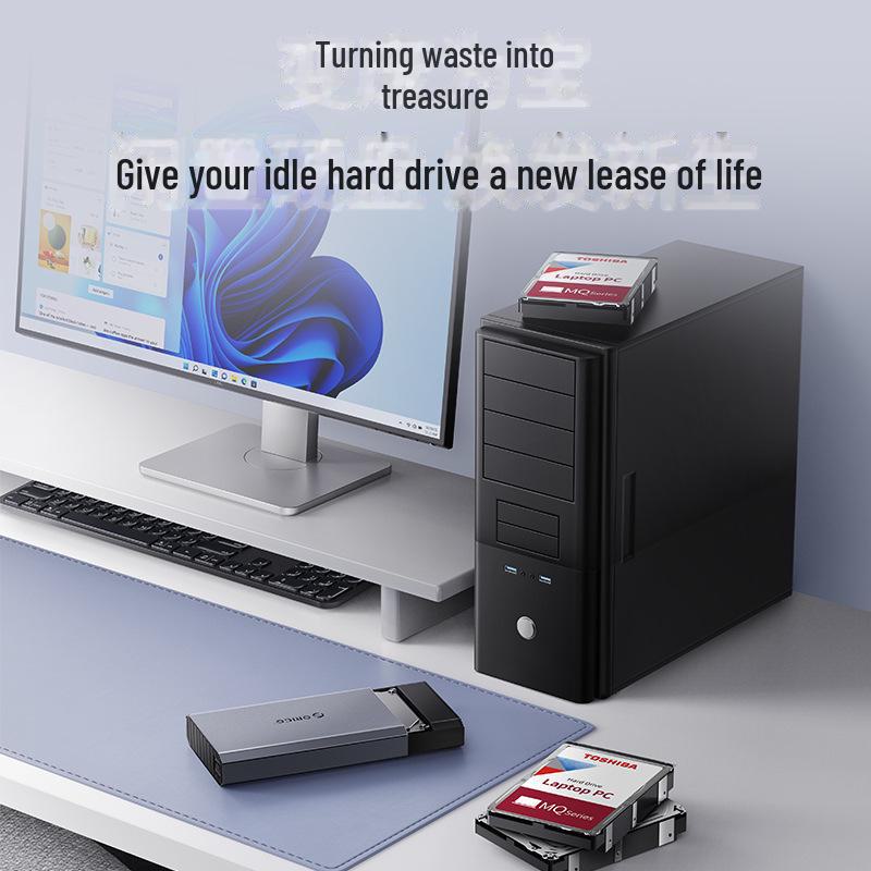 ORICO Mobilt Hårddiskkabinett 3.5/2.5-tums USB 3.0 Extern Läsare