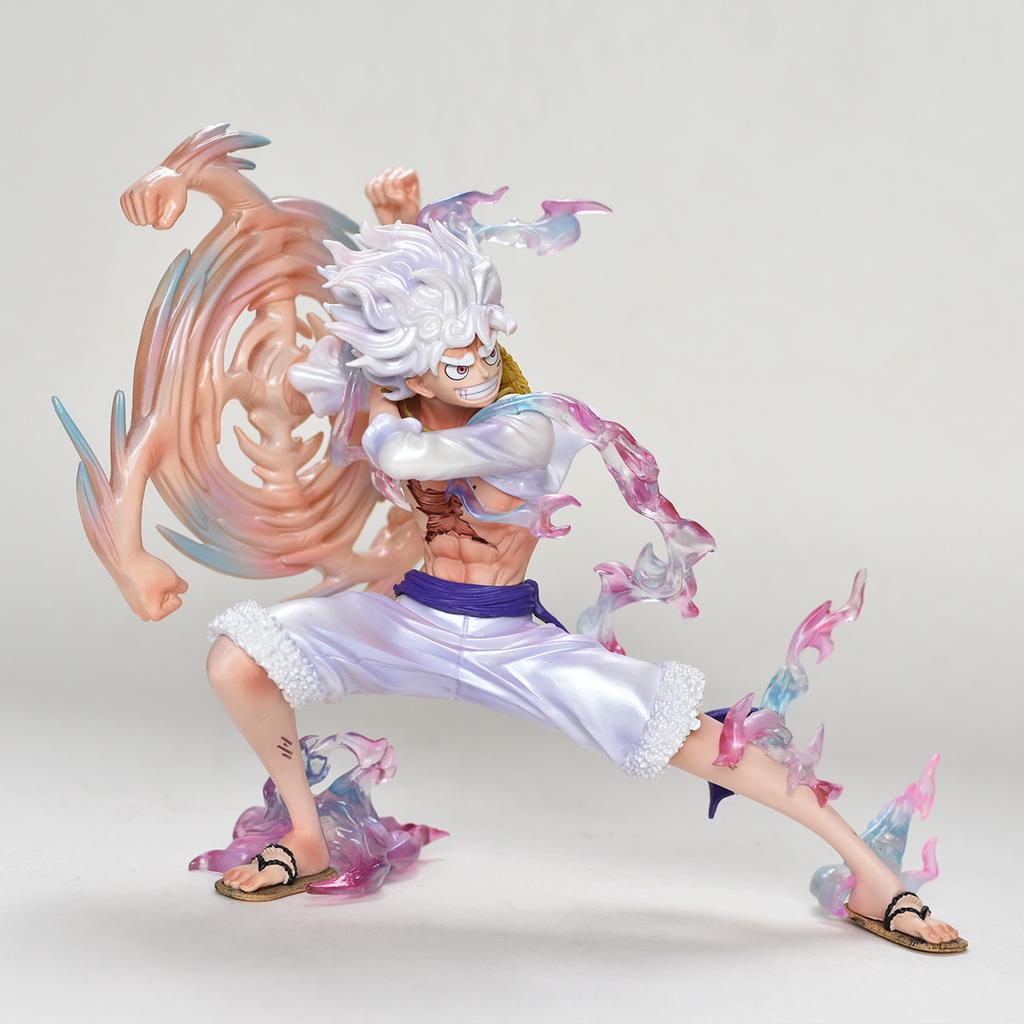 19cm/7.48in Anime One Piece Luffy Figure Gear 5 Luffy Action Figure Statue Collection Model Toy Gift