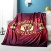 Manchester Football Pattern Blanket for Home Decoration, Bed, Sofa, Car Travel, Camping, Suitable for All Seasons, Birthday Christmas Gift