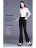 Petite Women's High-Waisted Fleece-Lined Flared Winter Pants