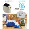 [Rootote] 2486 2487 Small Washable Knit Material Tote Bag CJ Deli Ruful (248701 Fuji Blue)