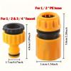6pcs Universal Hose Quick-Connect Fittings Threaded Tap Adapters For Outdoor Vehicle Maintenance Garden Irrigation