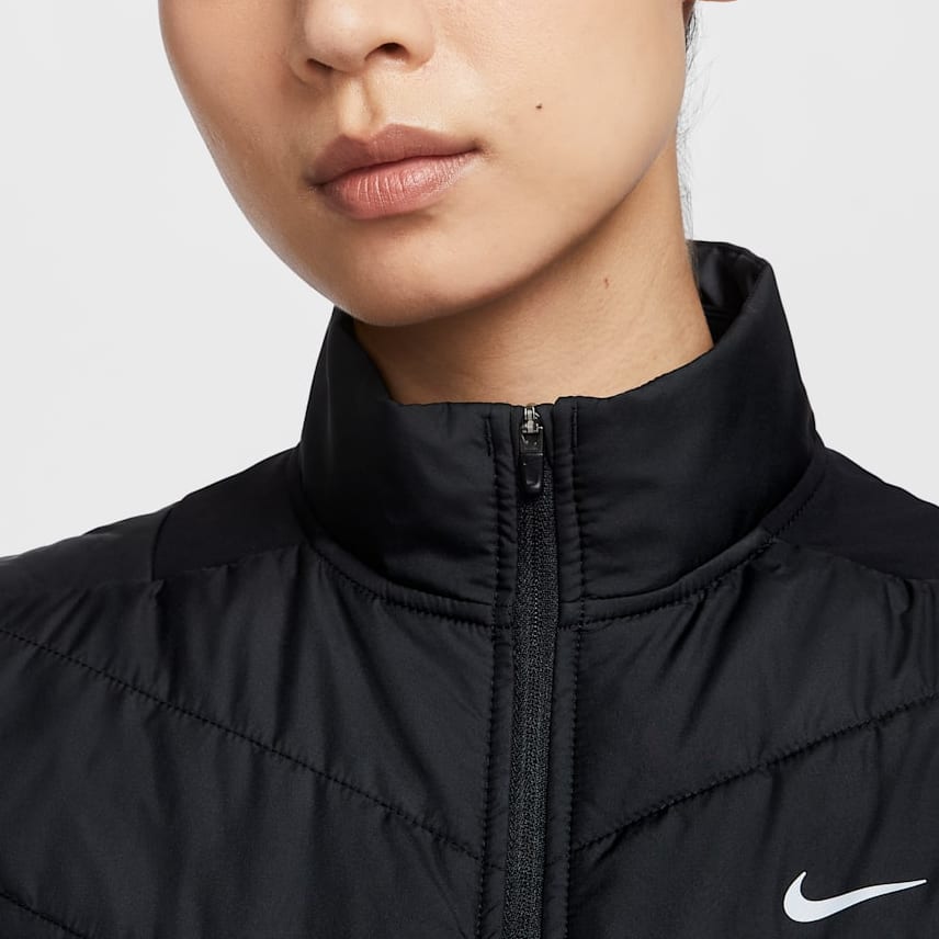 Nike Therma Vests Women's Black Stand Collar Moderate Other HV2656-010
