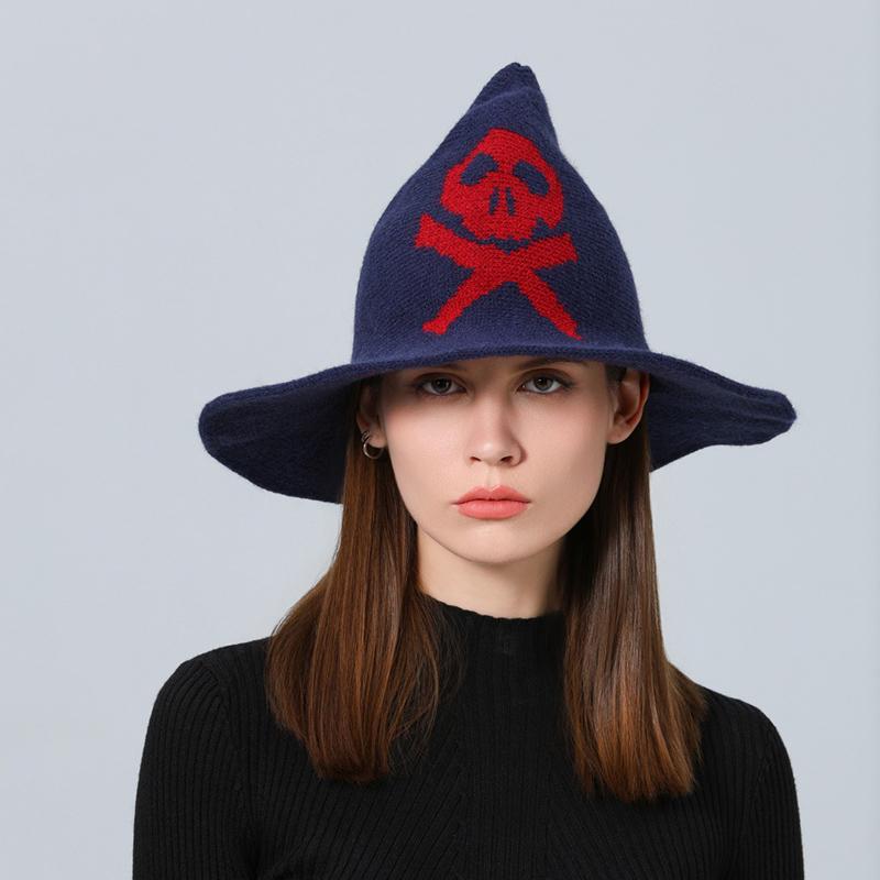 Modern Witch Hat Made From High Quality Sheep Wool Halloween - Foto 11