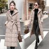 2025 Winter Slim Long Thickened Down Padded Jacket Women's Winter Long Over the Knee Extra Thick Women's Padded Jacket Padded Jacket