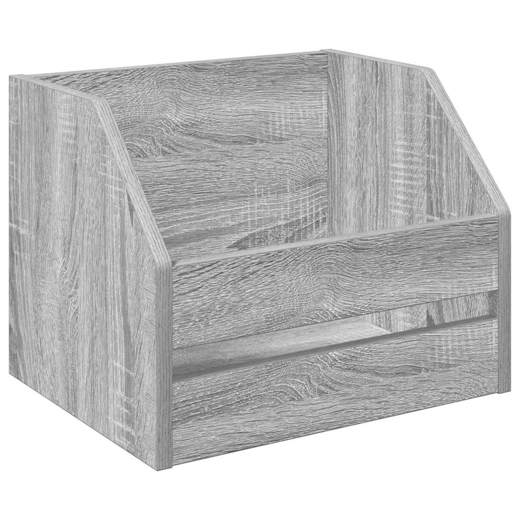 Vinyl Album Box 2 Pieces Sonoma Grey 38 x 30 x 29 cm