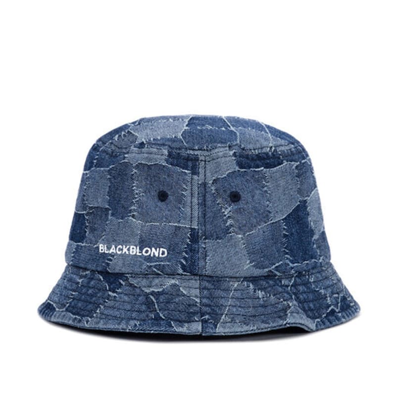 BLACKBLOND BBD Patchwork Denim Bucket Hat (Blue)