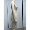 Damen Langarm Rundhals Französisch Retro Slim Langes Kleid